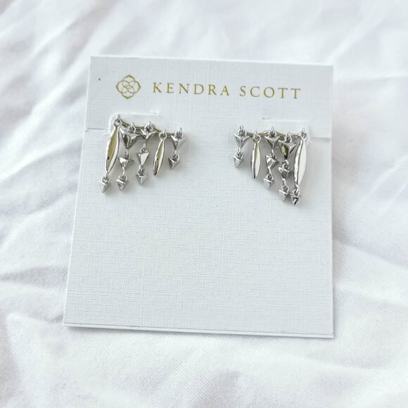 Quinn Silver Ear Climber Earrings NEW - Picture 1 of 3
